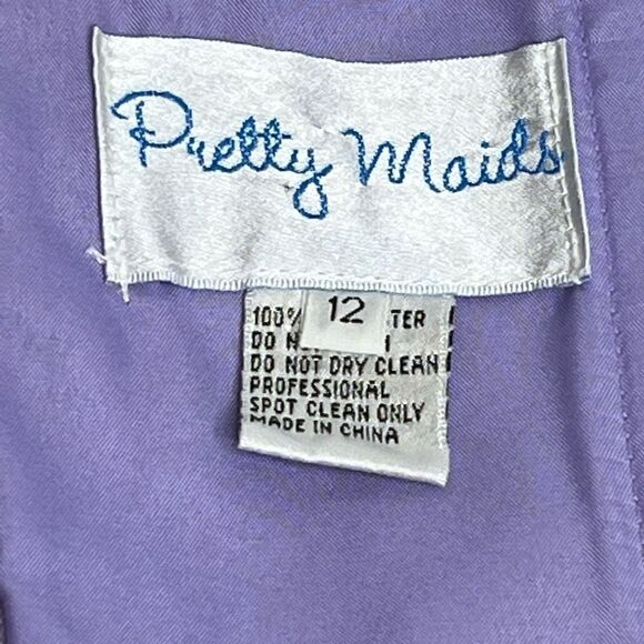 Pretty Maids lilac strapless cocktail dress size 12 - Picture 13 of 16